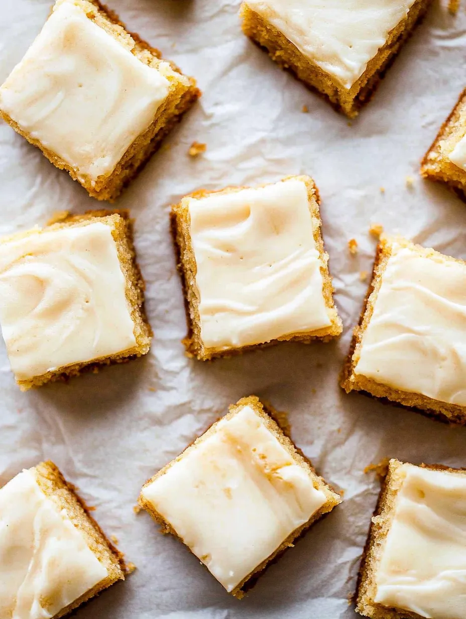 Velvety White Chocolate Blondies