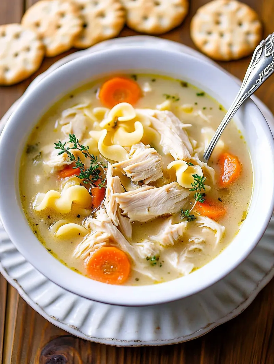 Velvety Chicken Noodle Soup