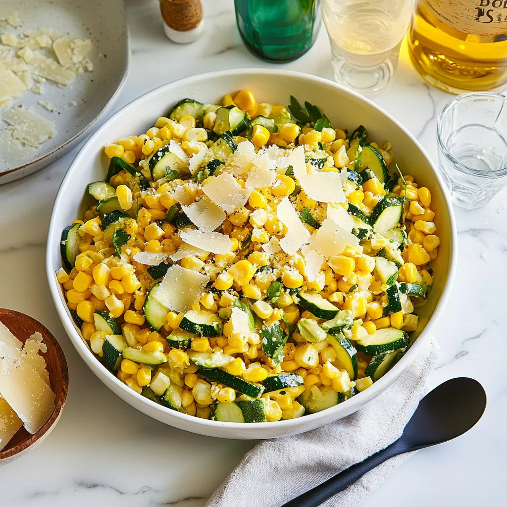 Parmesan Zucchini and Corn