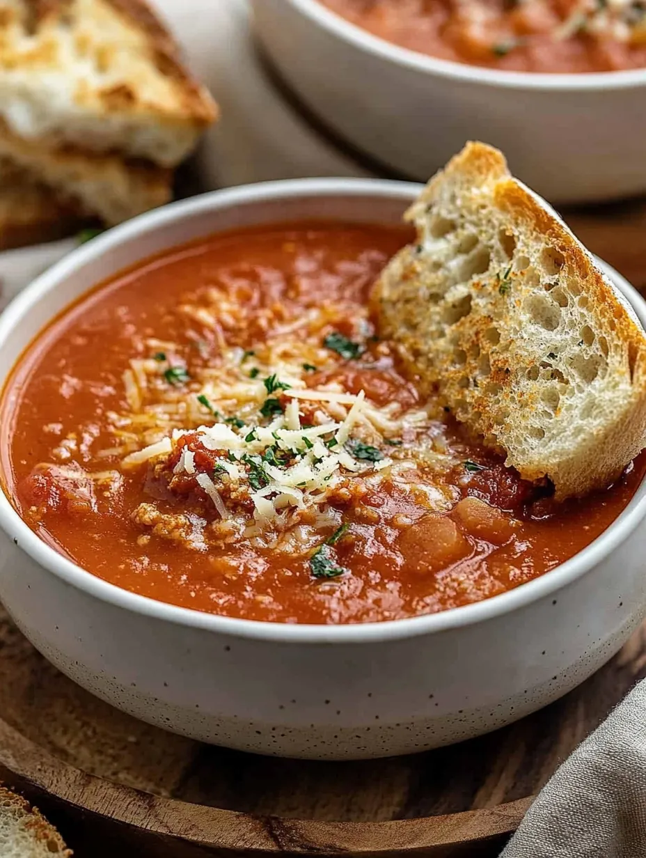 Cheesy Pizza Soup