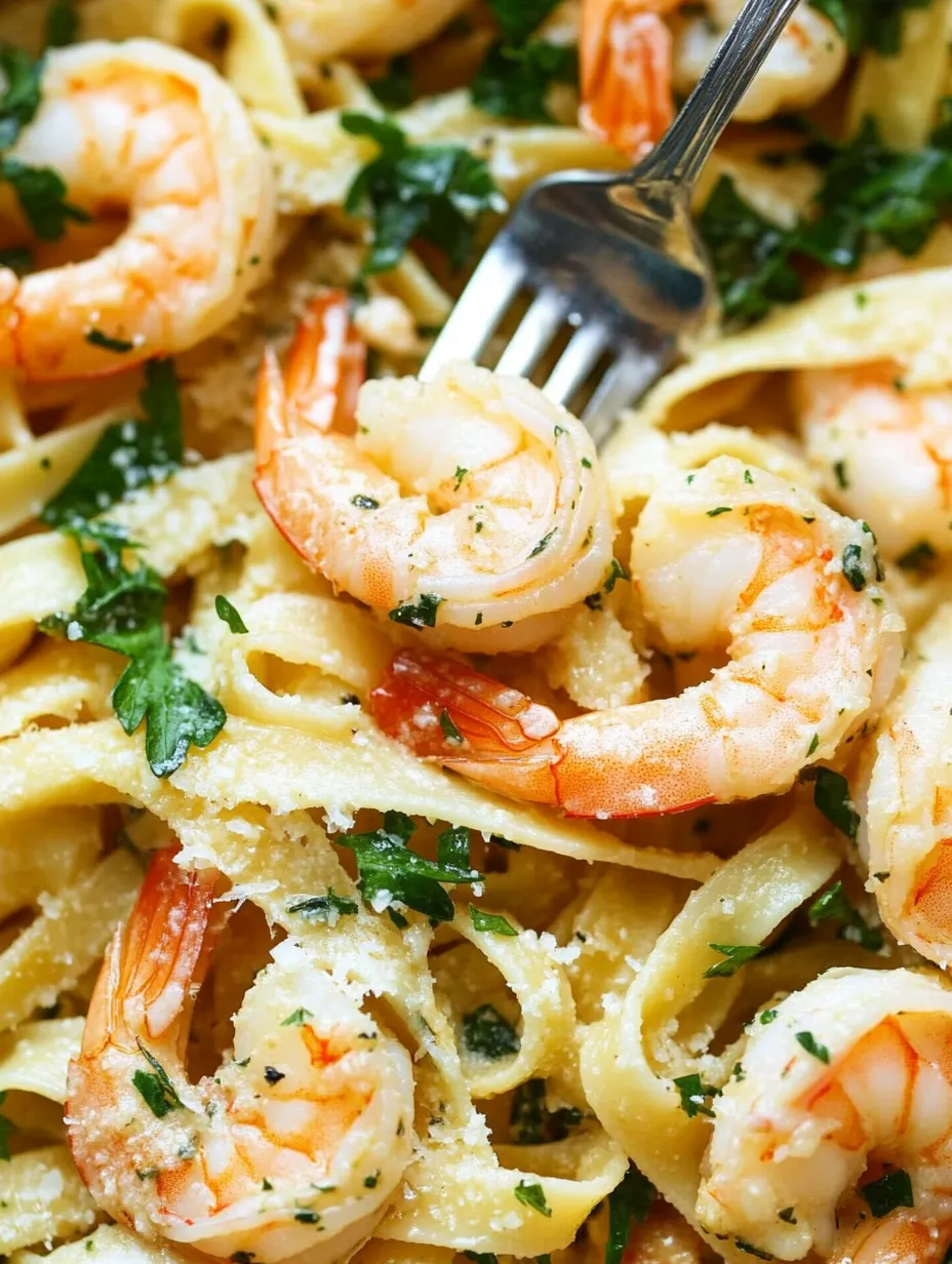 Butter Garlic Shrimp Spaghetti