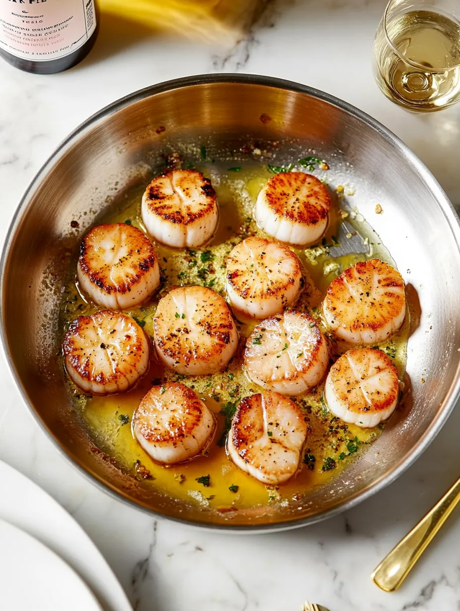 Zesty Lemon Butter Seared Scallops