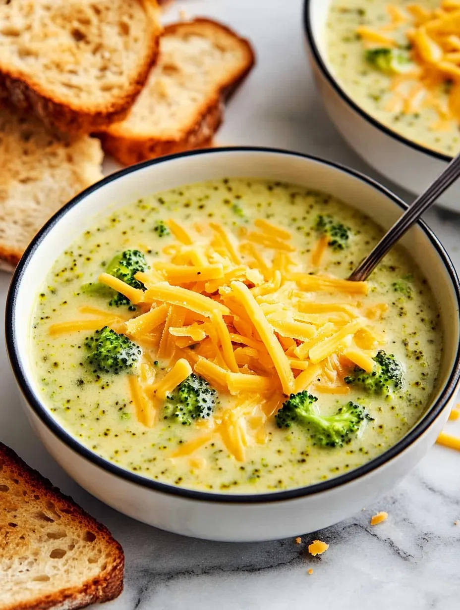 Velvety Broccoli Cheese Soup