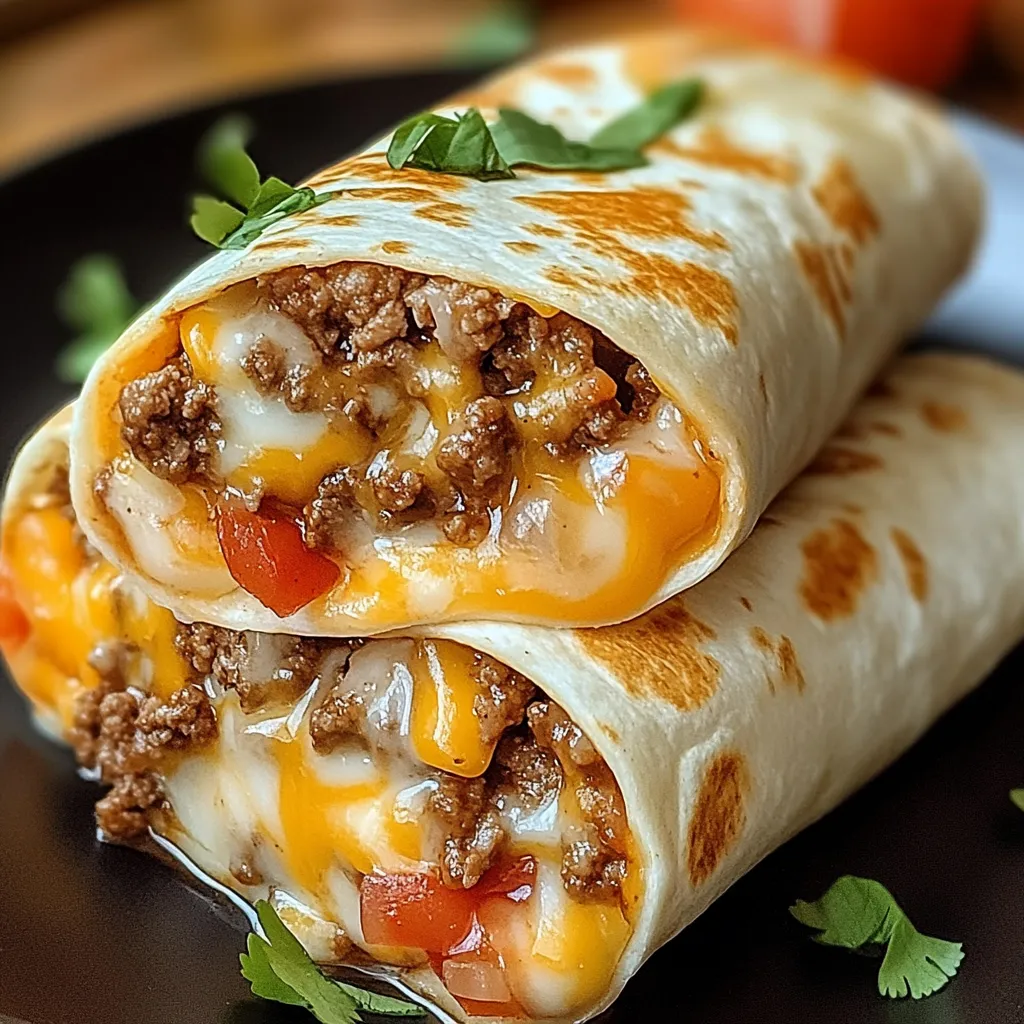 Cheesy Beefy Burrito Delight Recipe