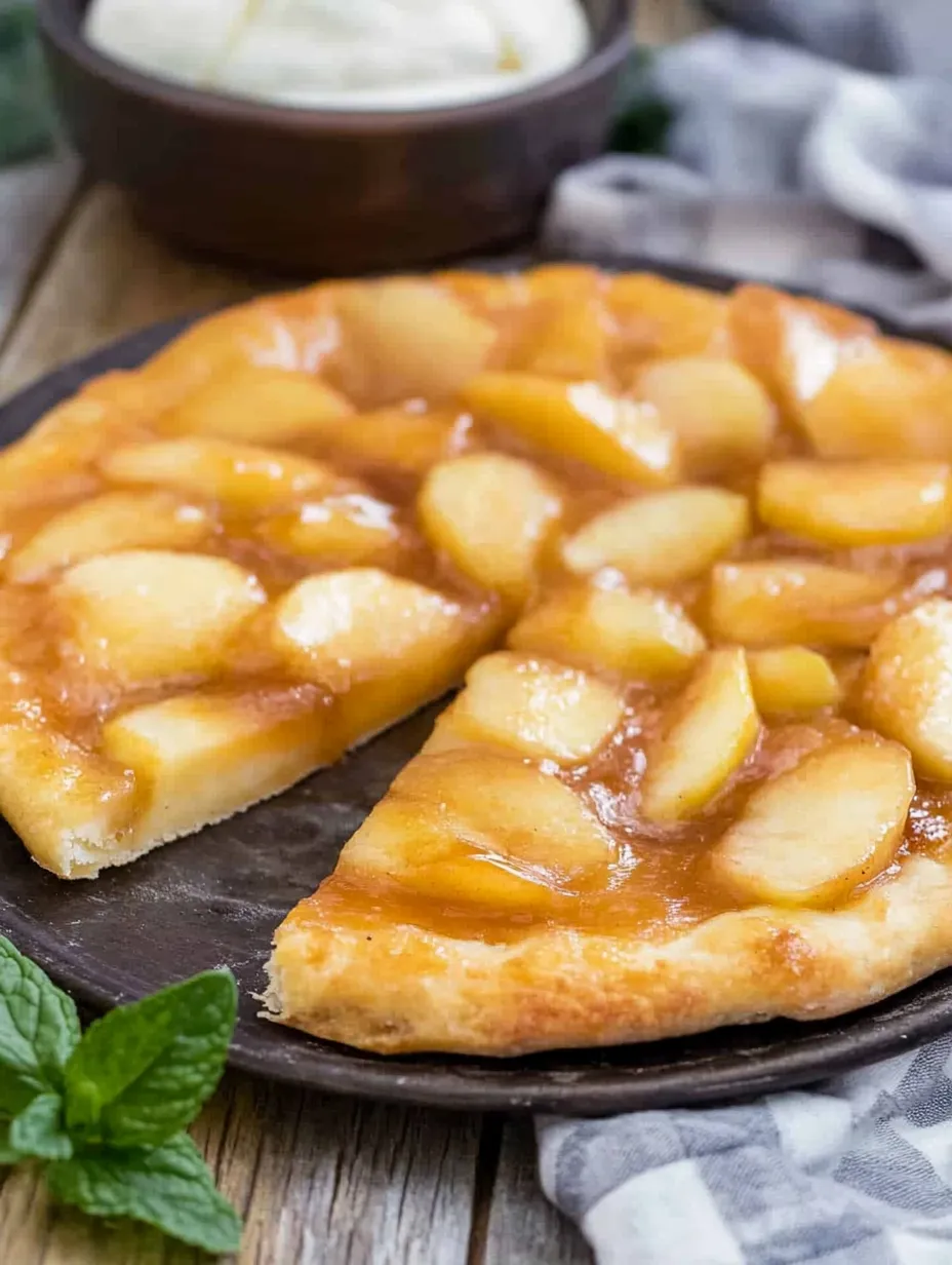 Gooey Caramel Apple Dessert Pizza