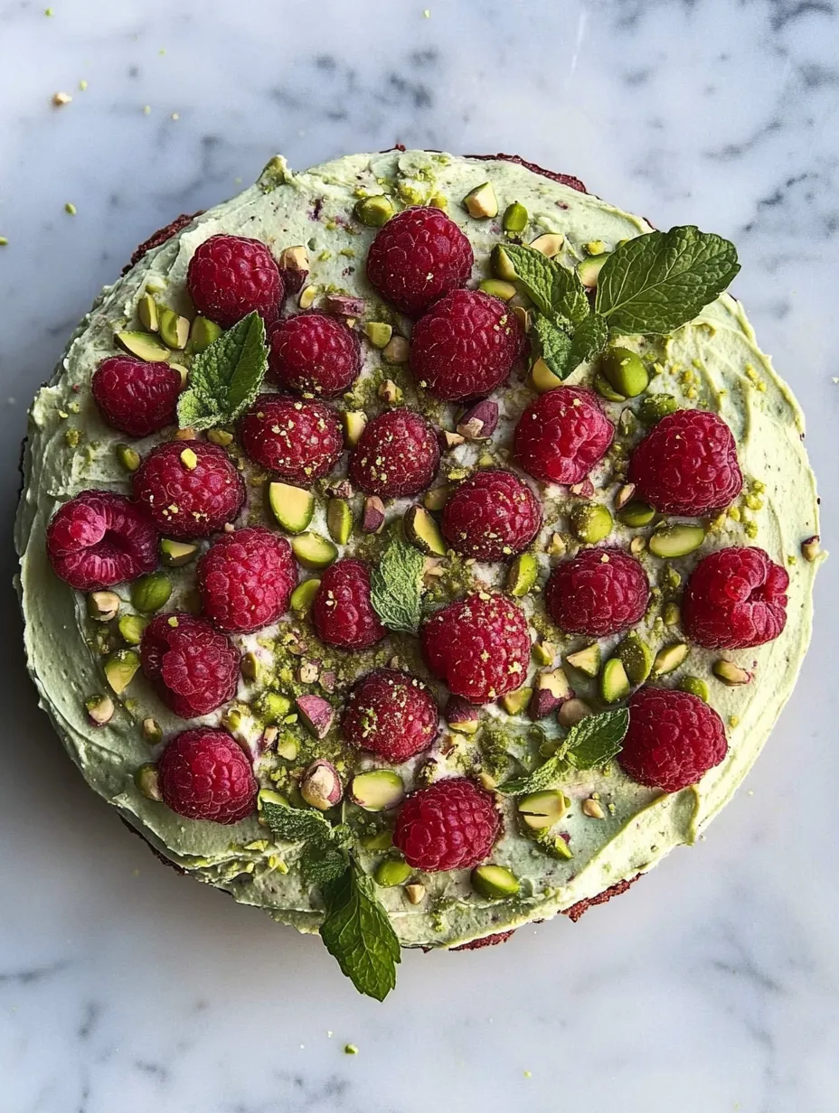 Pistachio Raspberry Bliss Cake