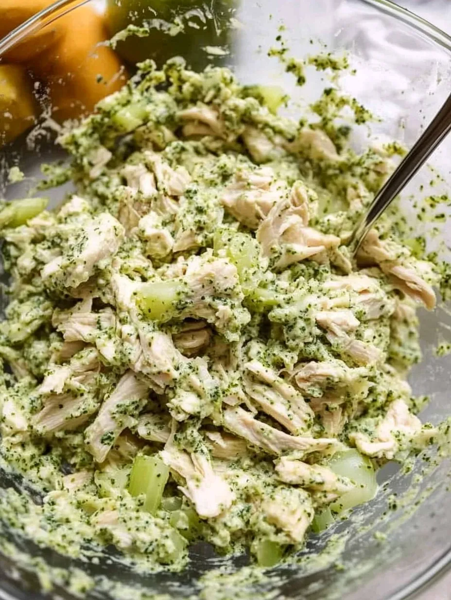 Quick & Flavorful Pesto Chicken Salad