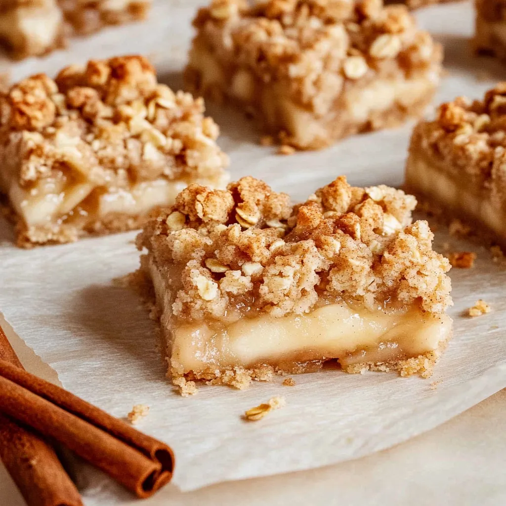 Apple Cheesecake Oatmeal Bars