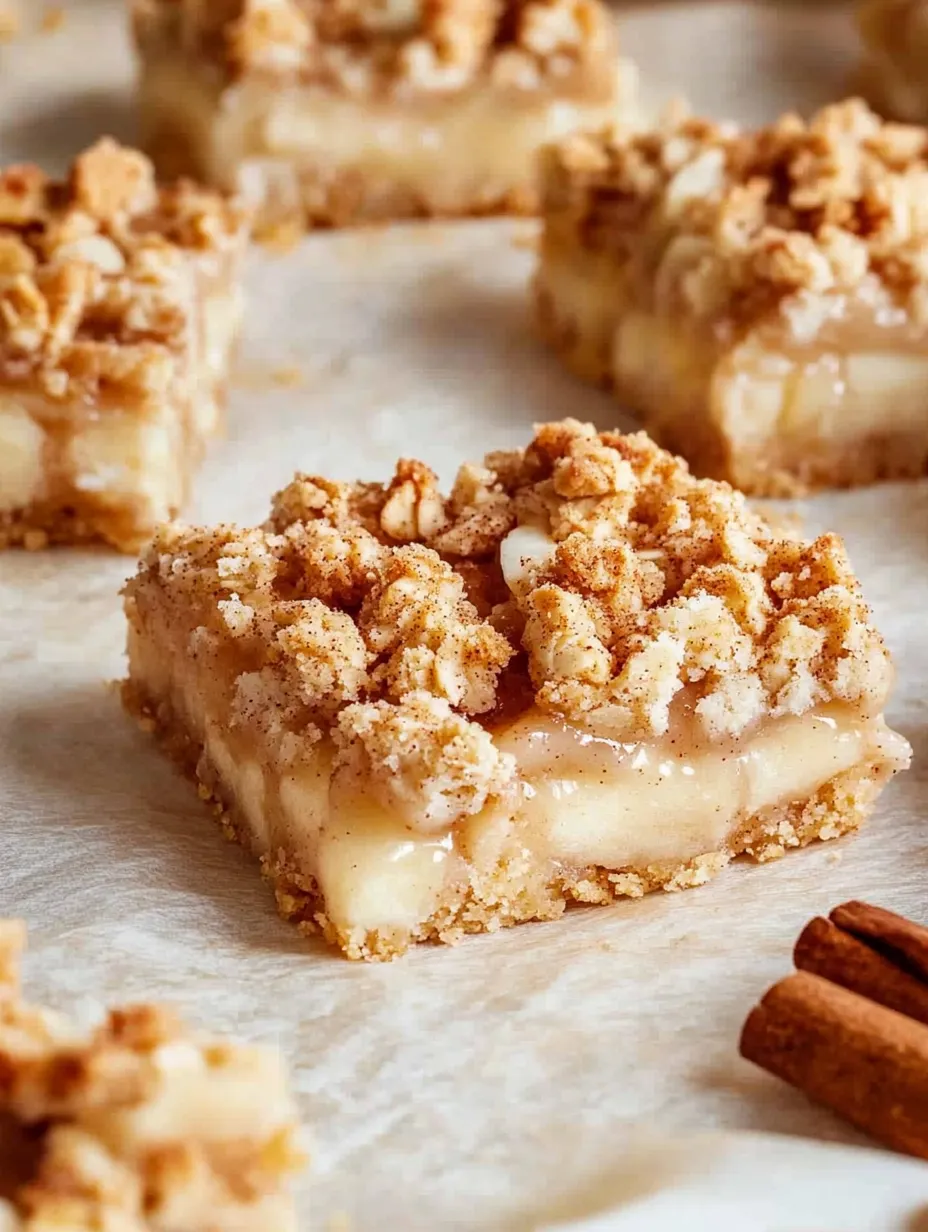 Apple Cinnamon Cheesecake Bars