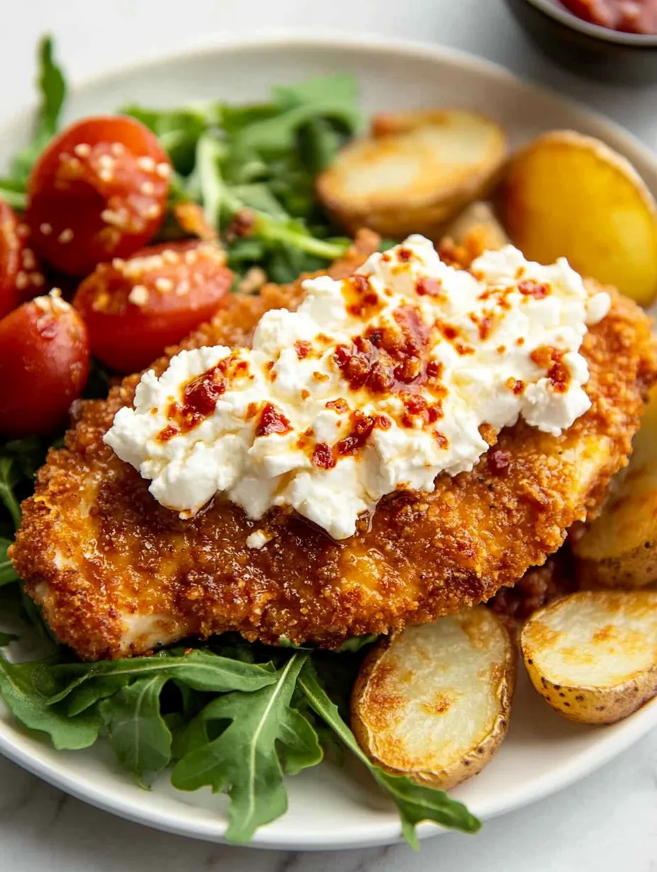 Crunchy Hot Honey Feta Chicken