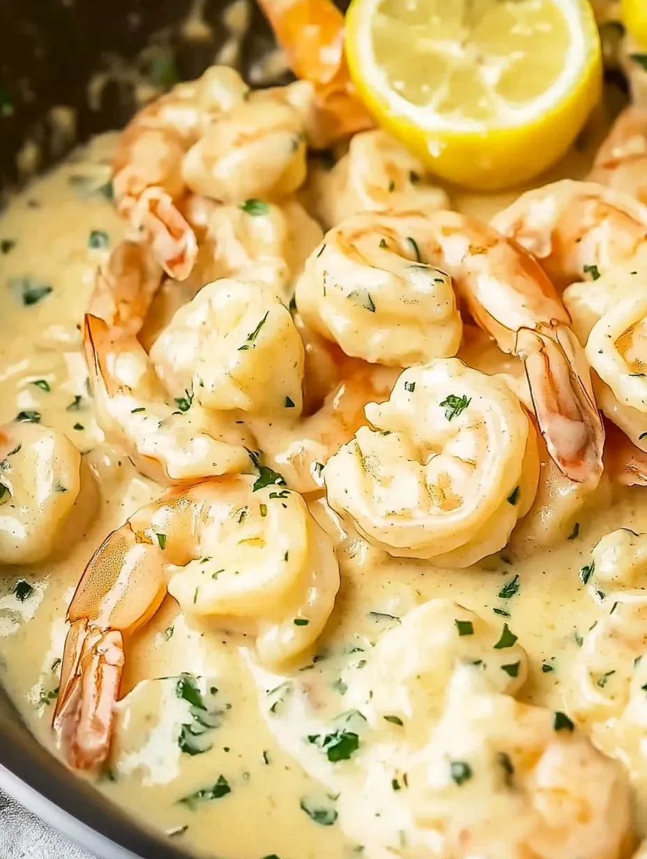 Creamy Garlic Butter Prawns