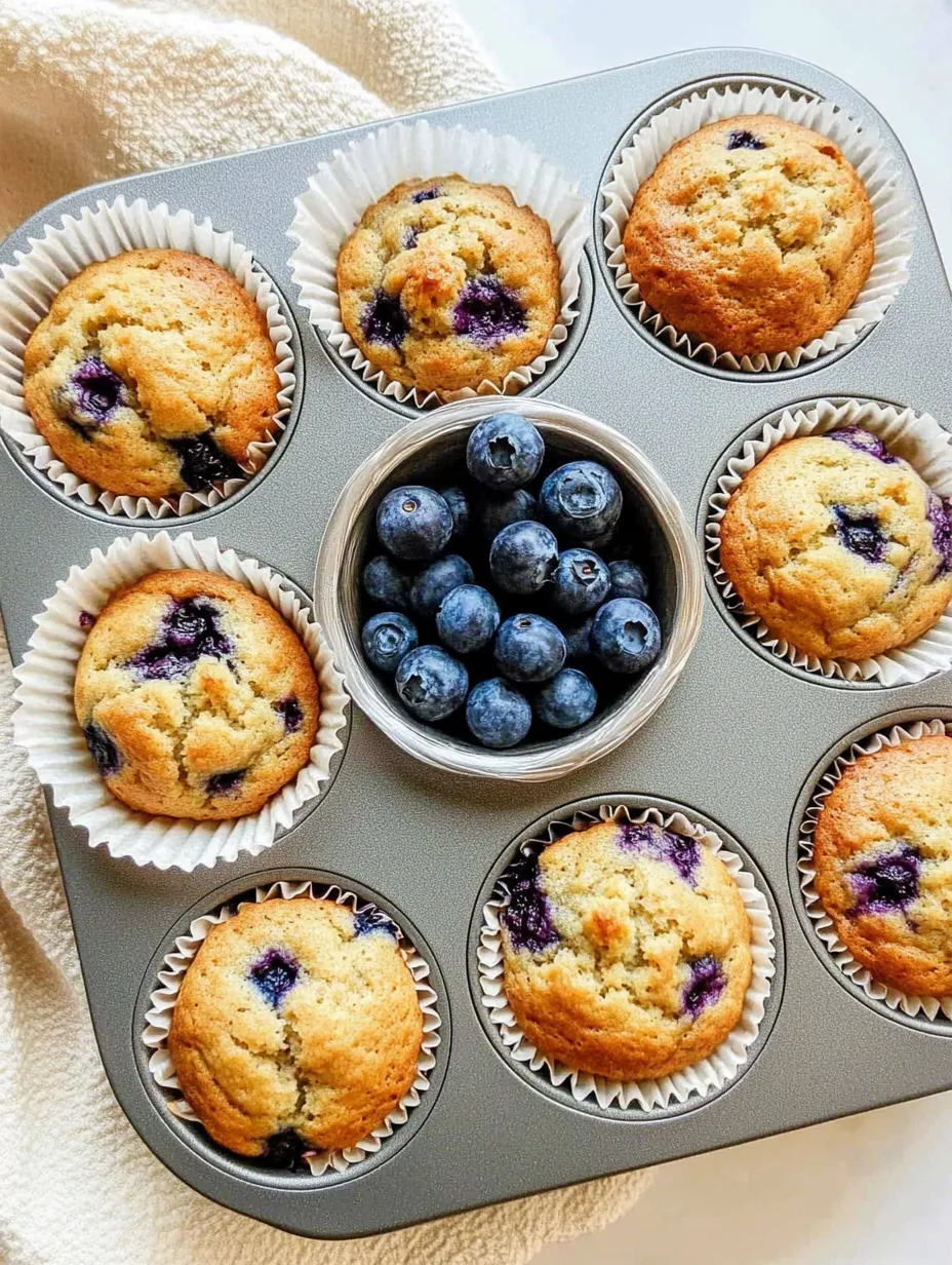 Cottage Cheese and Blueberry Breakfast Muffins