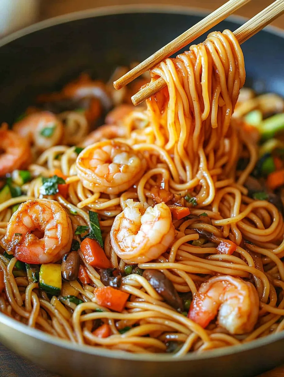 Savory Garlic Stir-Fry Noodles