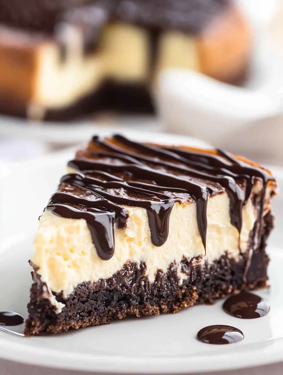 Fudgy Brownie Crust Cheesecake