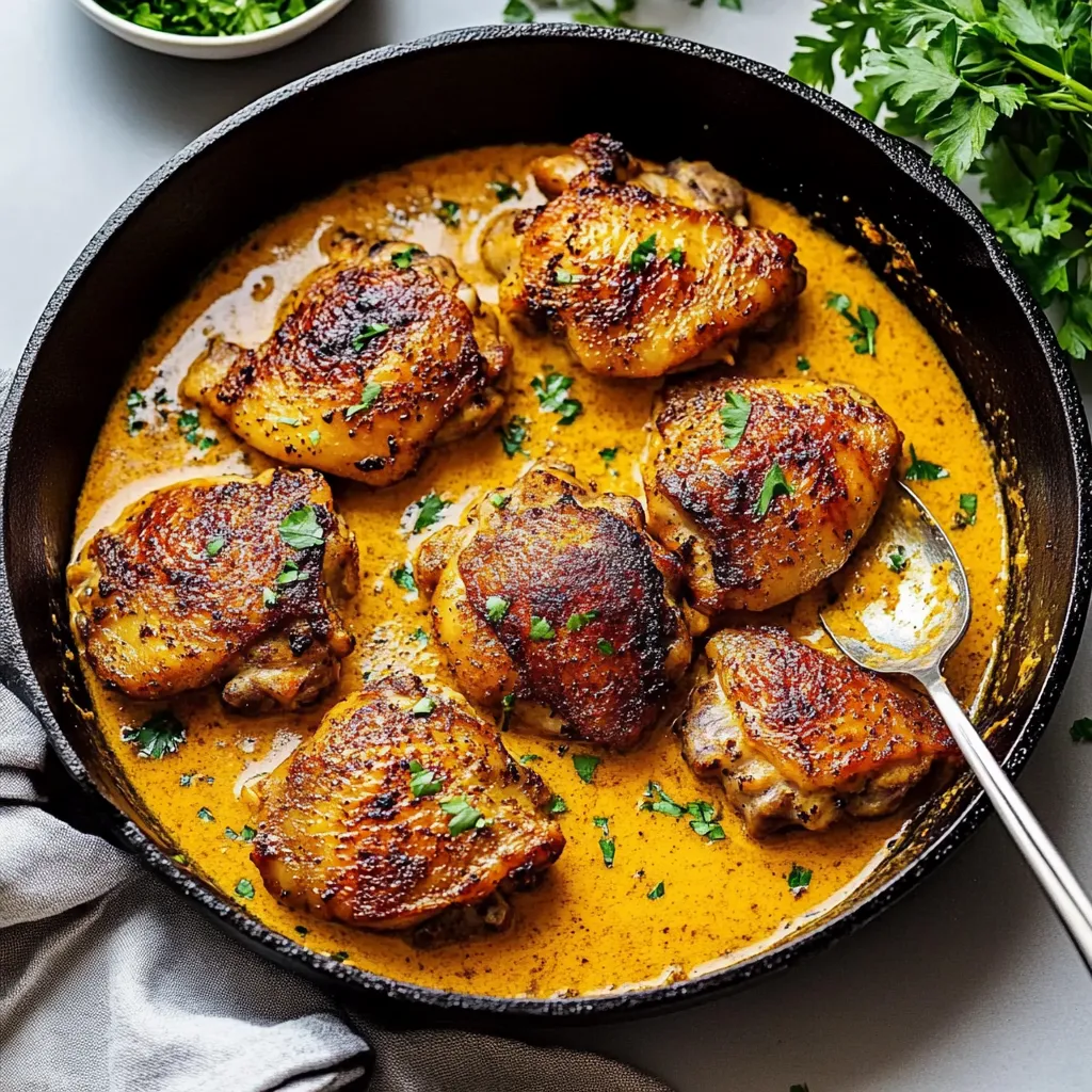 Easy Skillet Chicken Thighs