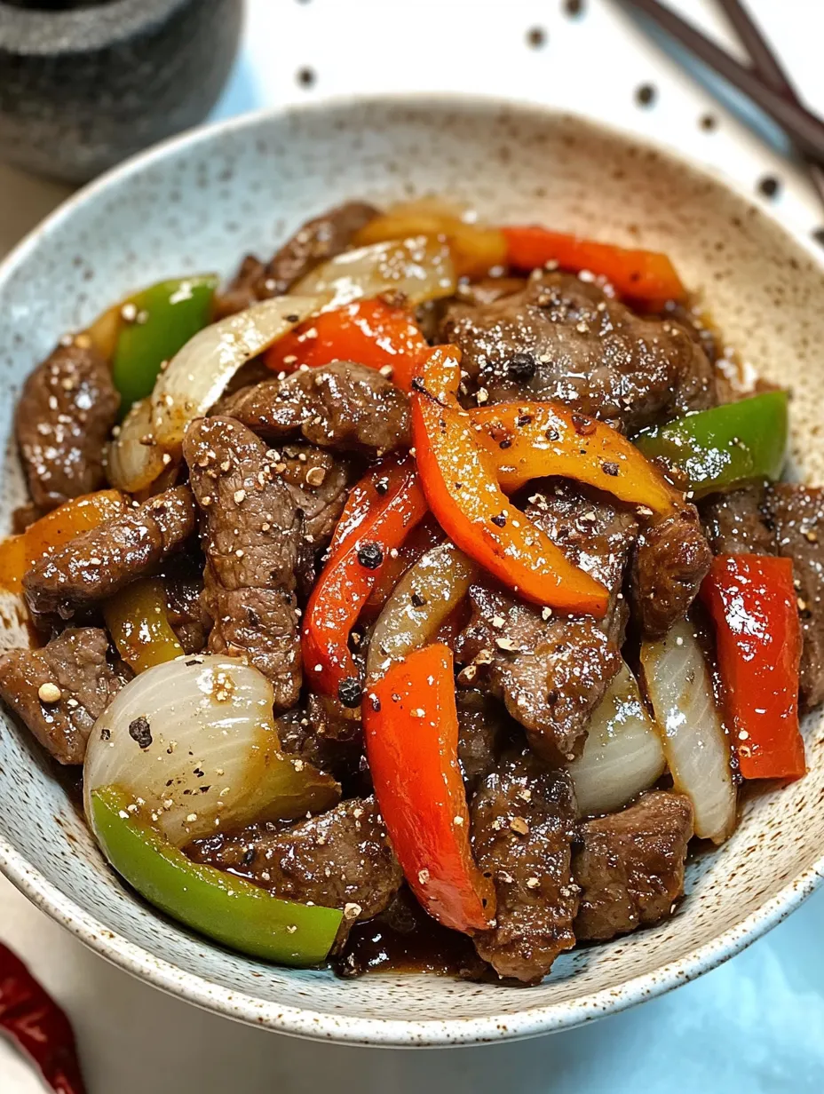 Savory Black Pepper Beef Stir-Fry