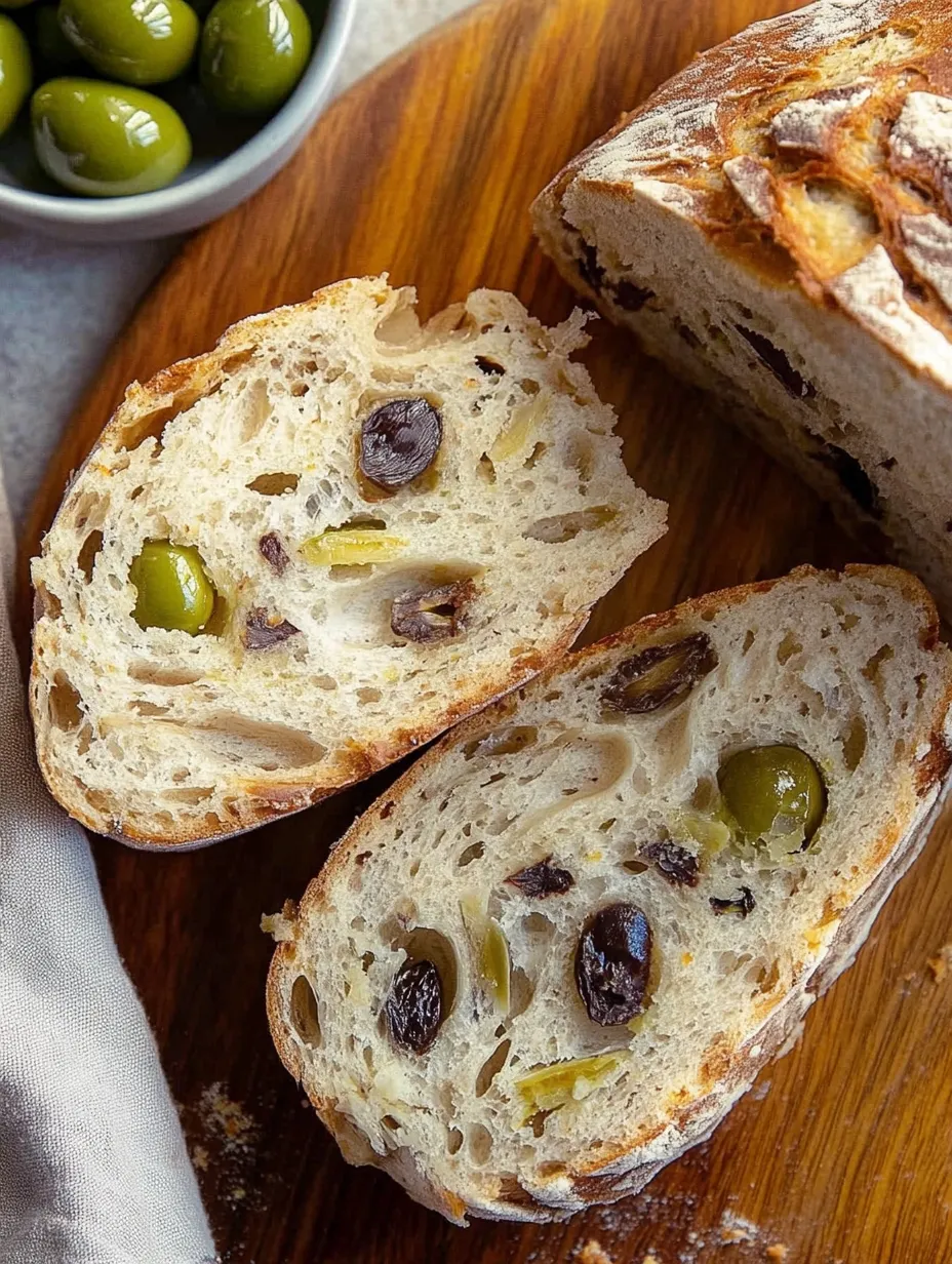 Savory Homemade Olive Bread