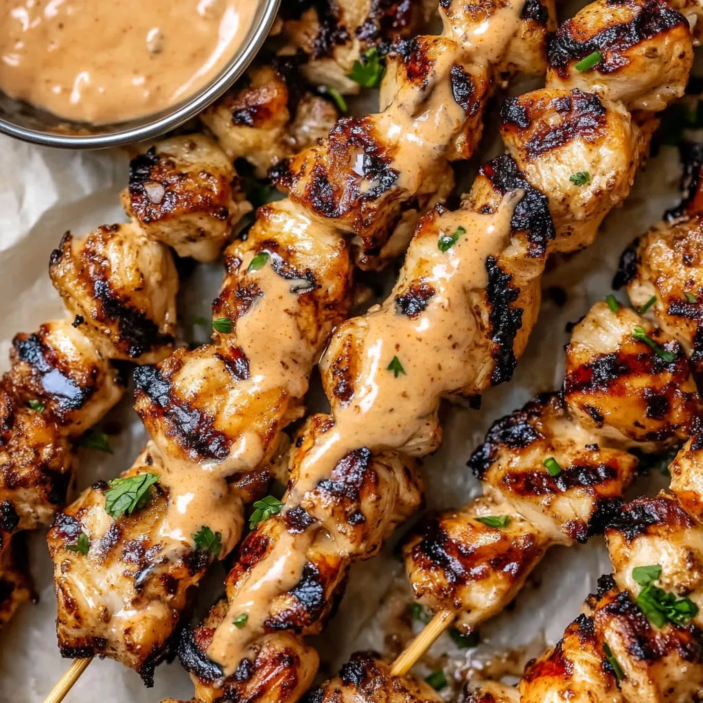 Bang Bang Chicken Skewers