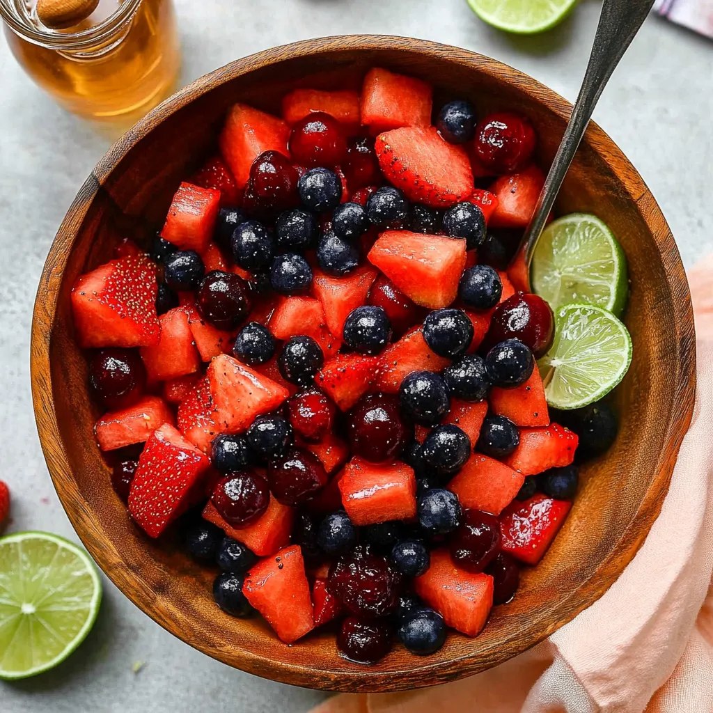 Watermelon Summer Berry Salad