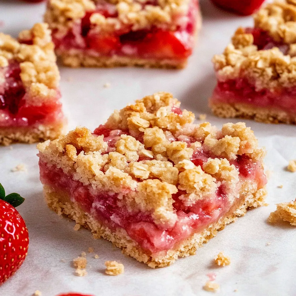 Strawberry Oatmeal Bars