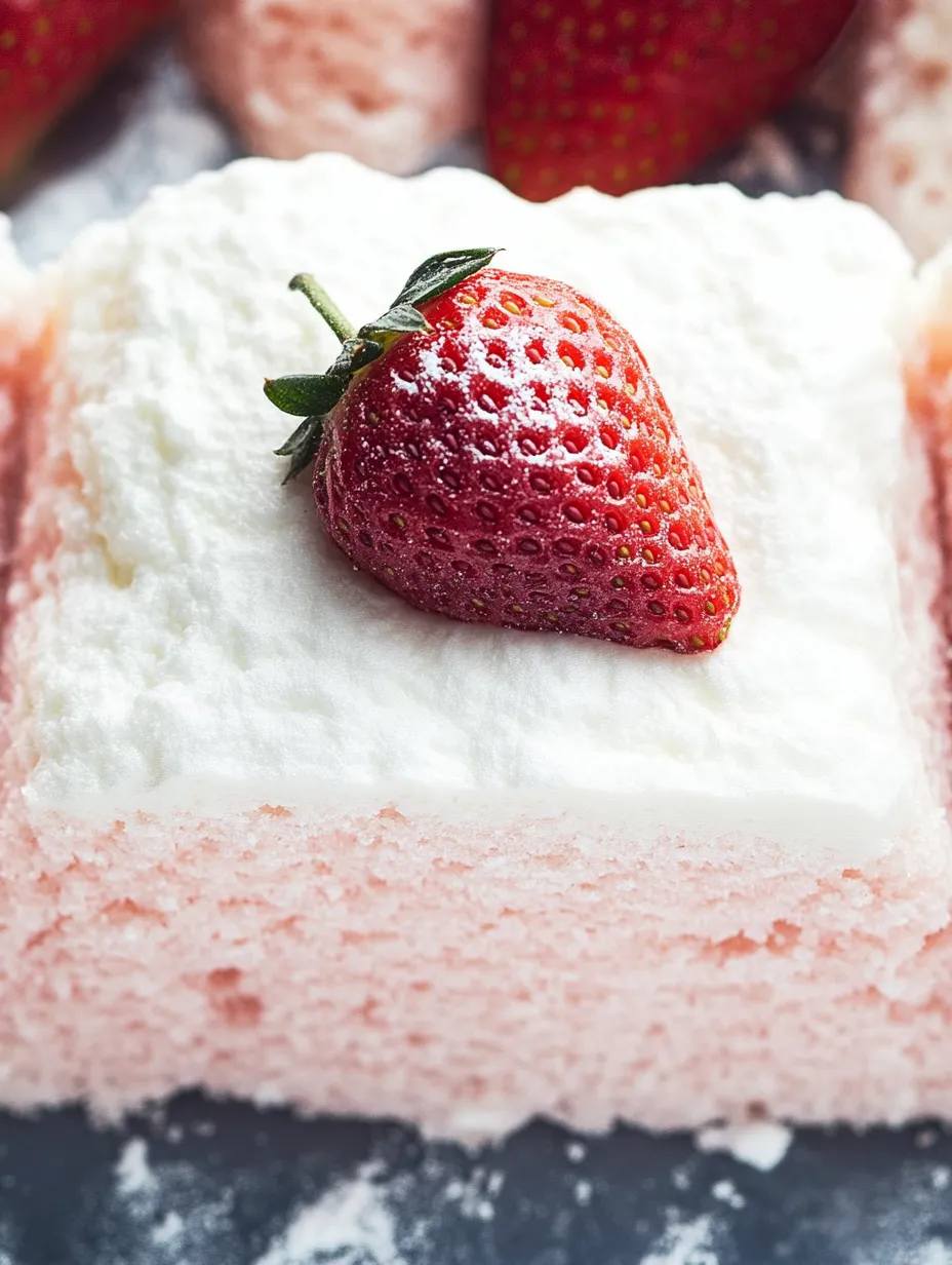 Easy 3-Ingredient No-Bake Strawberry Cloud Cake