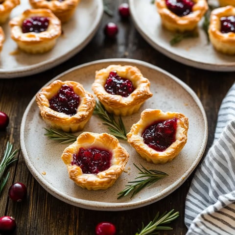 Baked Cranberry Brie Bites