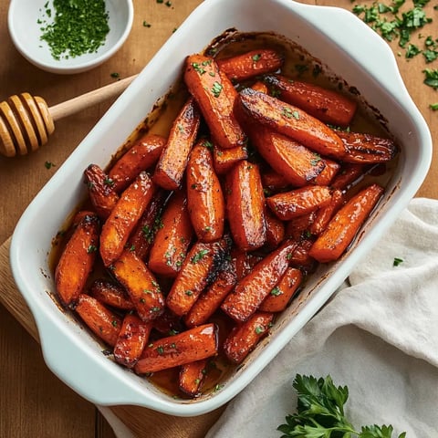 Honey Balsamic Roasted Carrots