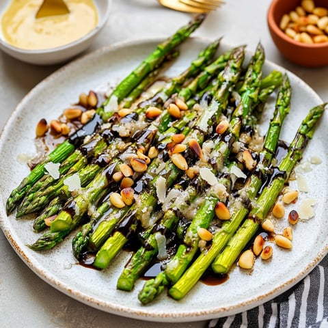 Roasted Asparagus with Parmesan & Balsamic