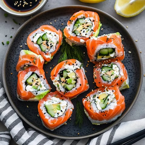 Easy Smoked Salmon Roll Ups