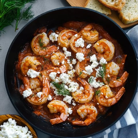 Baked Greek Shrimp with Feta